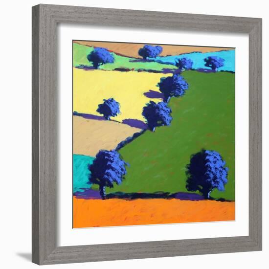 Welland (acrylic on board, 2021)-Paul Powis-Framed Giclee Print