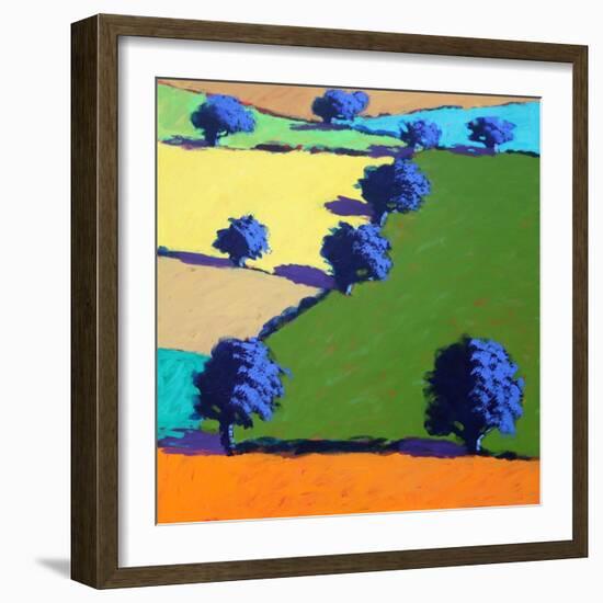 Welland (acrylic on board, 2021)-Paul Powis-Framed Giclee Print