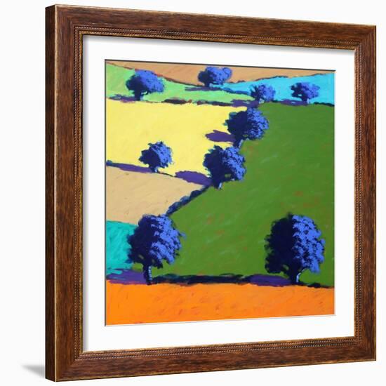 Welland (acrylic on board, 2021)-Paul Powis-Framed Giclee Print