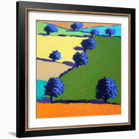 Welland (acrylic on board, 2021)-Paul Powis-Framed Giclee Print