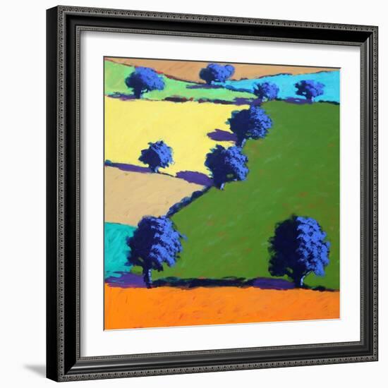 Welland (acrylic on board, 2021)-Paul Powis-Framed Giclee Print