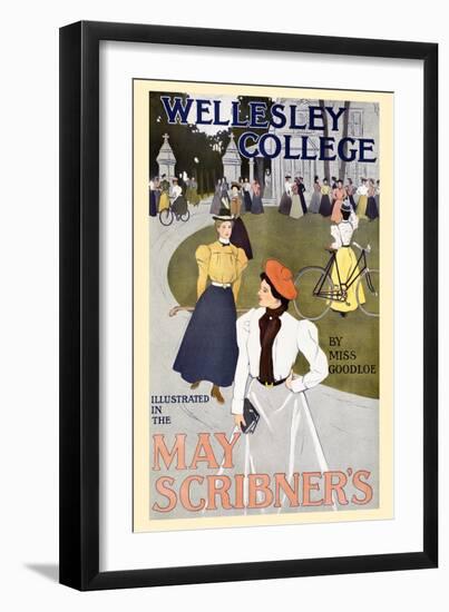 Wellesley College Illustrated in the May Scribner's-C. Allan Gilbert-Framed Art Print