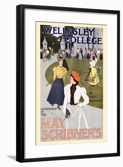 Wellesley College Illustrated in the May Scribner's-C. Allan Gilbert-Framed Art Print