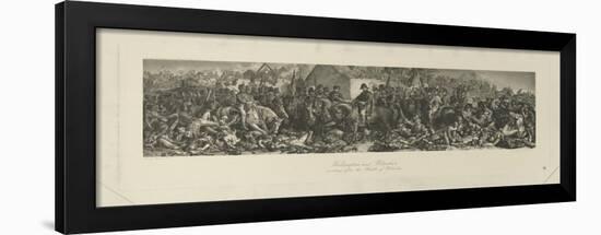 Wellington and Blücher Meeting after the Battle of Waterloo, 1815, by Lumb Stocks (1812-92)-Daniel Maclise-Framed Giclee Print