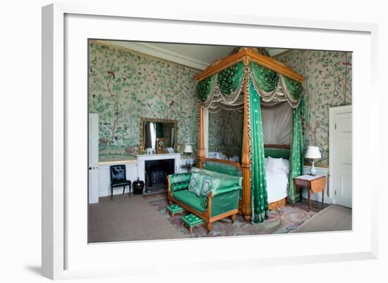 Wellington Bedroom, Chatsworth House, Derbyshire-null-Framed Photographic Print