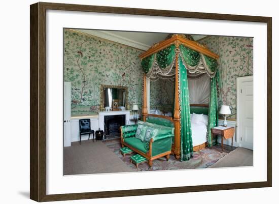 Wellington Bedroom, Chatsworth House, Derbyshire-null-Framed Photographic Print