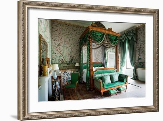 Wellington Bedroom, Chatsworth House, Derbyshire-null-Framed Photographic Print