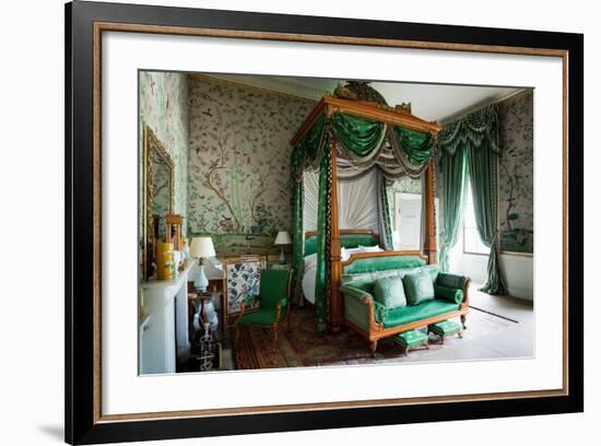 Wellington Bedroom, Chatsworth House, Derbyshire-null-Framed Photographic Print