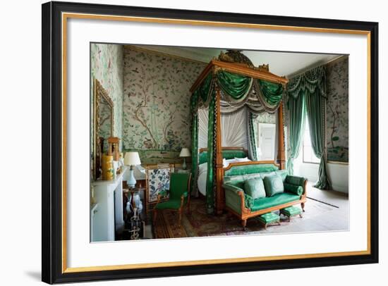 Wellington Bedroom, Chatsworth House, Derbyshire-null-Framed Photographic Print