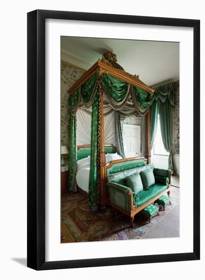 Wellington Bedroom, Chatsworth House, Derbyshire-null-Framed Photographic Print