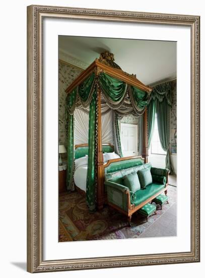 Wellington Bedroom, Chatsworth House, Derbyshire-null-Framed Photographic Print