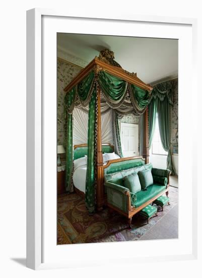 Wellington Bedroom, Chatsworth House, Derbyshire-null-Framed Photographic Print