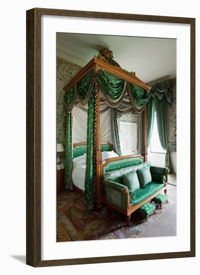 Wellington Bedroom, Chatsworth House, Derbyshire-null-Framed Photographic Print