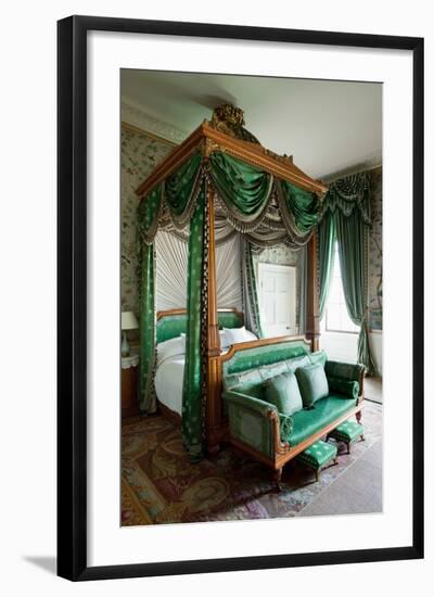 Wellington Bedroom, Chatsworth House, Derbyshire-null-Framed Photographic Print