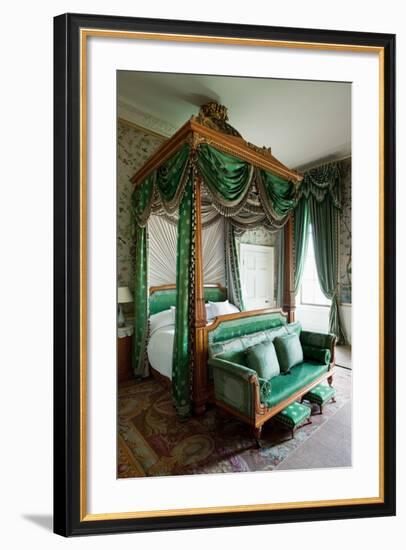 Wellington Bedroom, Chatsworth House, Derbyshire-null-Framed Photographic Print