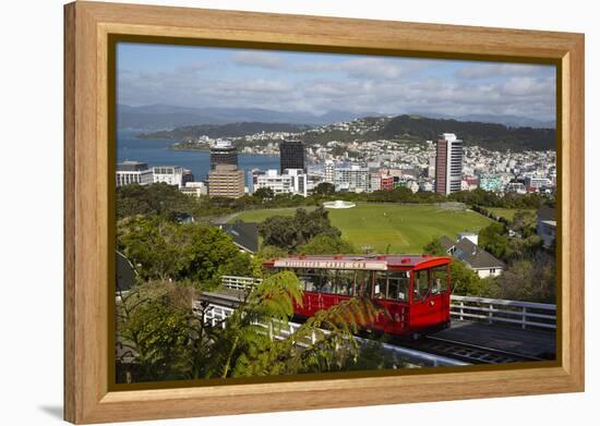 Wellington Cable Car, Wellington, North Island, New Zealand, Pacific-Stuart-Framed Premier Image Canvas