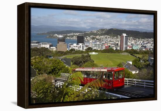 Wellington Cable Car, Wellington, North Island, New Zealand, Pacific-Stuart-Framed Premier Image Canvas