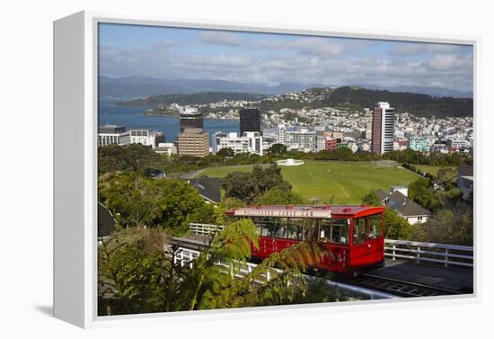 Wellington Cable Car, Wellington, North Island, New Zealand, Pacific-Stuart-Framed Premier Image Canvas