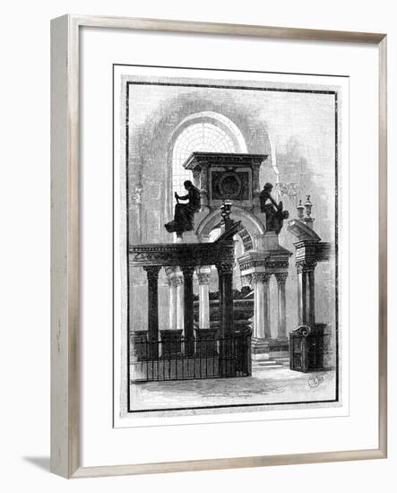 Wellington Monument, St Paul's Cathedral, London, C1888-null-Framed Giclee Print