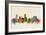 Wellington New Zealand Skyline-Michael Tompsett-Framed Art Print