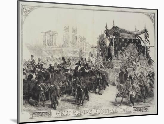 Wellington's Funeral Car-Sir John Gilbert-Mounted Giclee Print