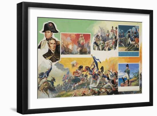 Wellington vs Napoleon-Severino Baraldi-Framed Giclee Print