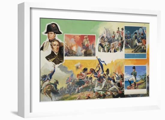 Wellington vs Napoleon-Severino Baraldi-Framed Giclee Print