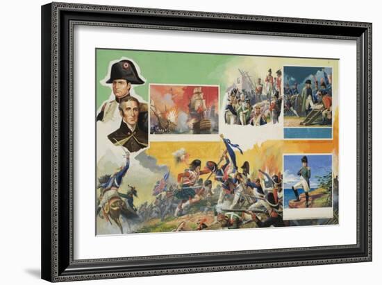 Wellington vs Napoleon-Severino Baraldi-Framed Giclee Print