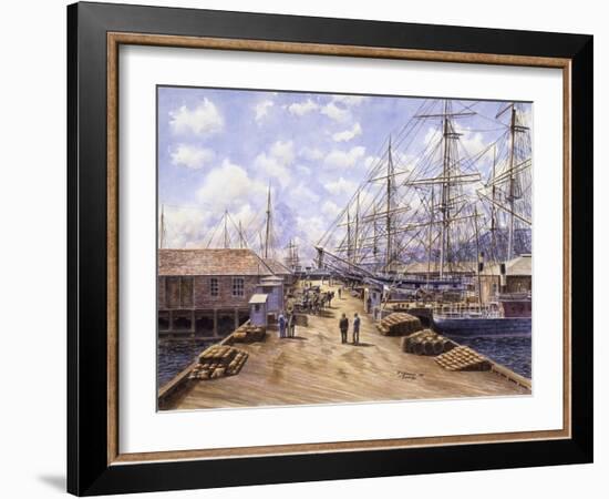 Wellington Wharf, Well. N.2, Ca 1898-Stanton Manolakas-Framed Giclee Print