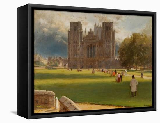 Wells Cathedral, 1889-Albert Goodwin-Framed Premier Image Canvas
