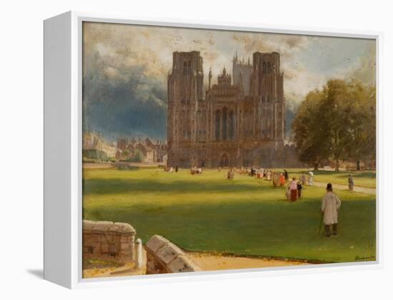 Wells Cathedral, 1889-Albert Goodwin-Framed Premier Image Canvas