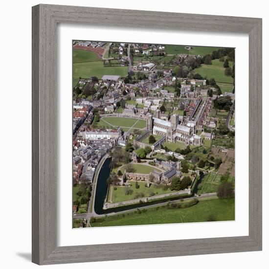 Wells Cathedral and Bishops Palace, 12th Century-CM Dixon-Framed Photographic Print