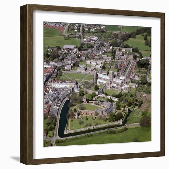 Wells Cathedral and Bishops Palace, 12th Century-CM Dixon-Framed Photographic Print