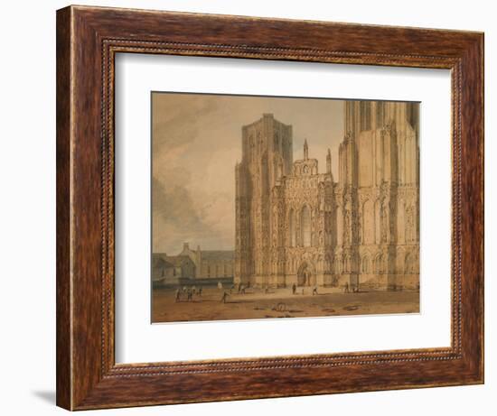 Wells Cathedral, C.1795-96-J. M. W. Turner-Framed Giclee Print