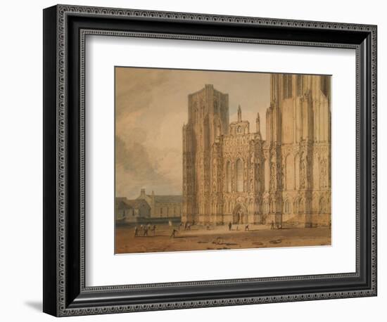 Wells Cathedral, C.1795-96-J. M. W. Turner-Framed Giclee Print