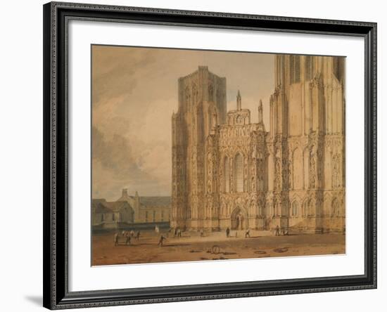 Wells Cathedral, C.1795-96-J. M. W. Turner-Framed Giclee Print