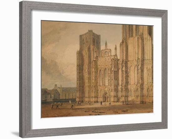 Wells Cathedral, C.1795-96-J. M. W. Turner-Framed Giclee Print