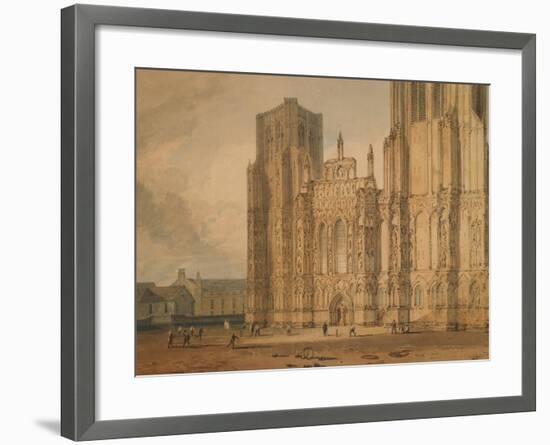Wells Cathedral, C.1795-96-J. M. W. Turner-Framed Giclee Print