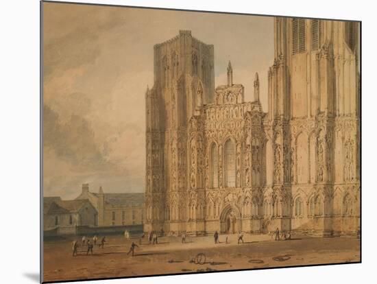 Wells Cathedral, C.1795-96-J. M. W. Turner-Mounted Giclee Print