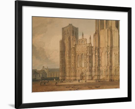 Wells Cathedral, C.1795-96-J. M. W. Turner-Framed Giclee Print