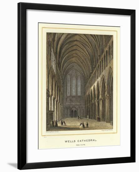 Wells Cathedral, the Nave-Hablot Knight Browne-Framed Giclee Print