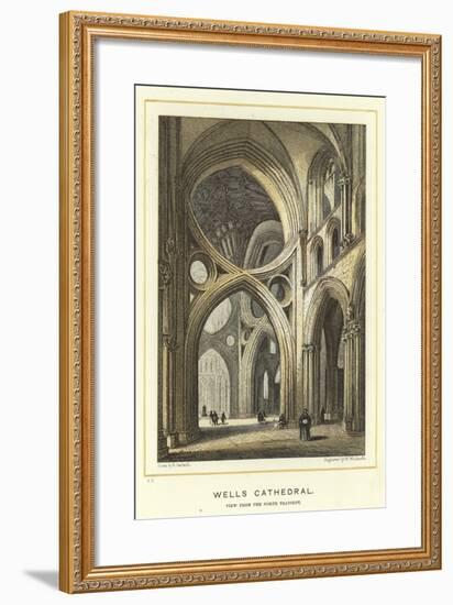 Wells Cathedral, View from the North Transept-null-Framed Giclee Print