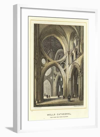 Wells Cathedral, View from the North Transept-null-Framed Giclee Print