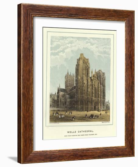 Wells Cathedral, West Front Showing the North Porch Transept, Etc-Hablot Knight Browne-Framed Giclee Print