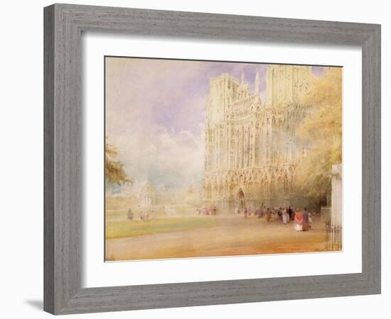 Wells Cathedral-Albert Goodwin-Framed Giclee Print