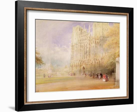 Wells Cathedral-Albert Goodwin-Framed Giclee Print