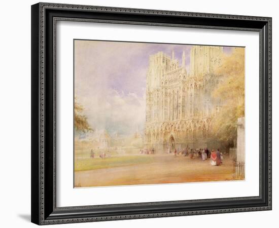 Wells Cathedral-Albert Goodwin-Framed Giclee Print