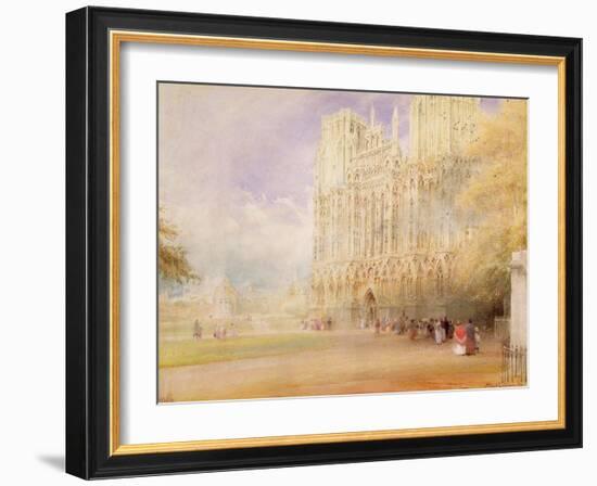 Wells Cathedral-Albert Goodwin-Framed Giclee Print