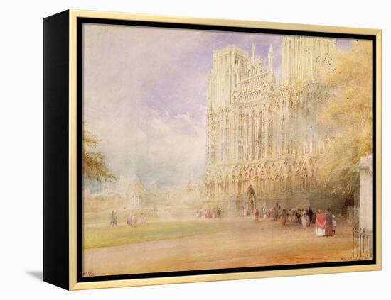 Wells Cathedral-Albert Goodwin-Framed Premier Image Canvas