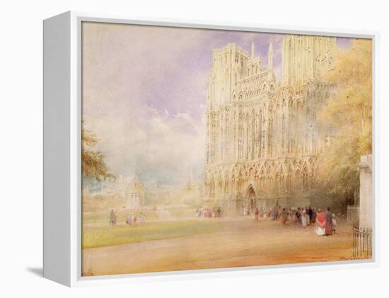 Wells Cathedral-Albert Goodwin-Framed Premier Image Canvas